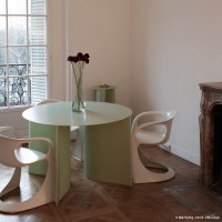 <a href="https://www.galeriegosserez.com/artistes/cober-lukas.html">Lukas Cober</a> - New Wave - Dining Table (Opal Green)